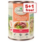6 x 400g Lukullus Vitality Wet Dog Food - 5 + 1 Free! *